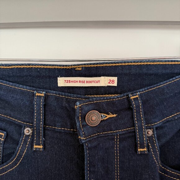 Levi's 725 High Rise Bootcut Jeans 28 x 30 - Picture 5 of 8